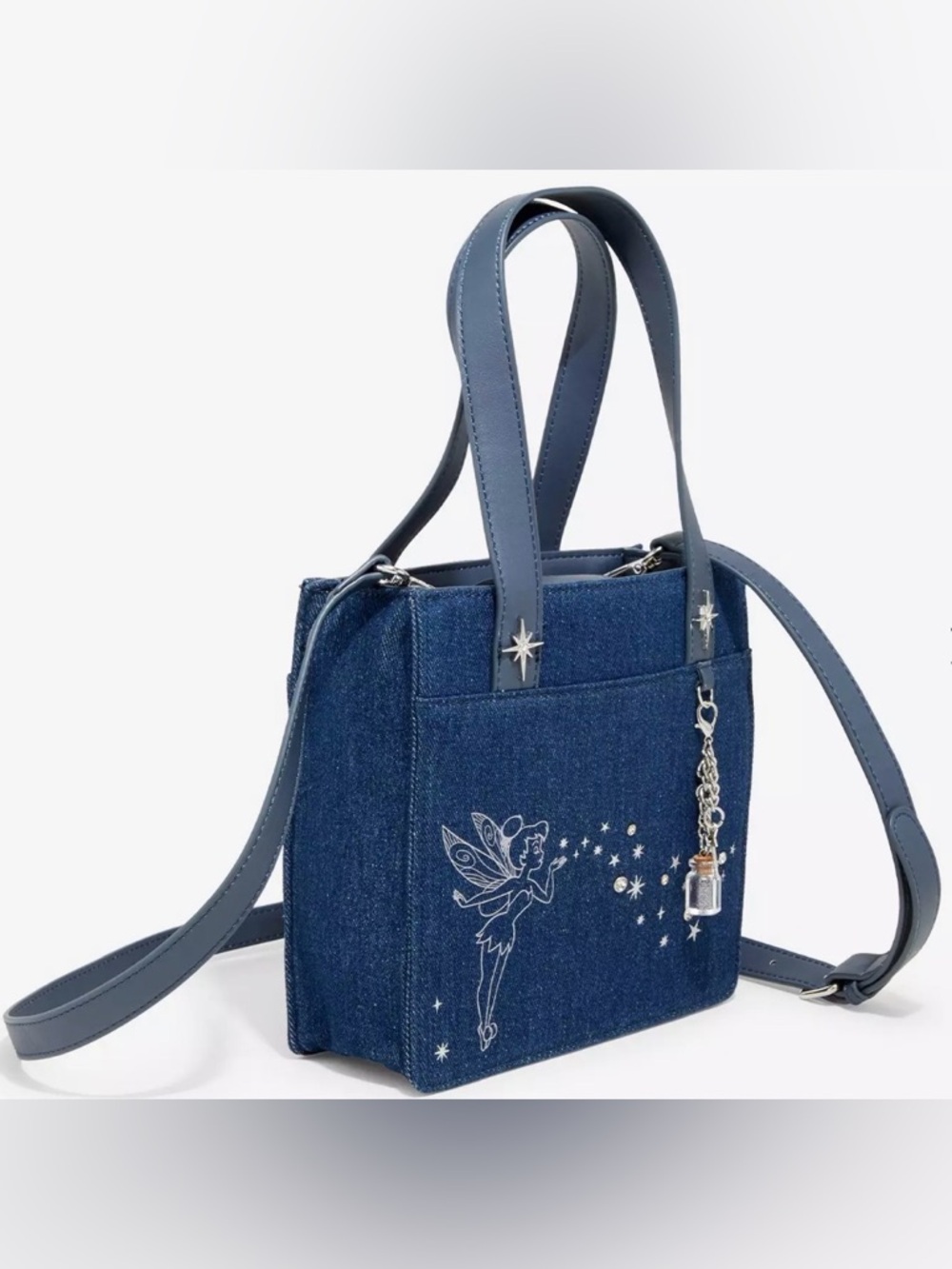 Disney Tinkerbell Denim mini crossbody tote - Picture 2 of 3
